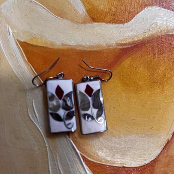Mexican Alpaca earrings - Picture 3 of 4